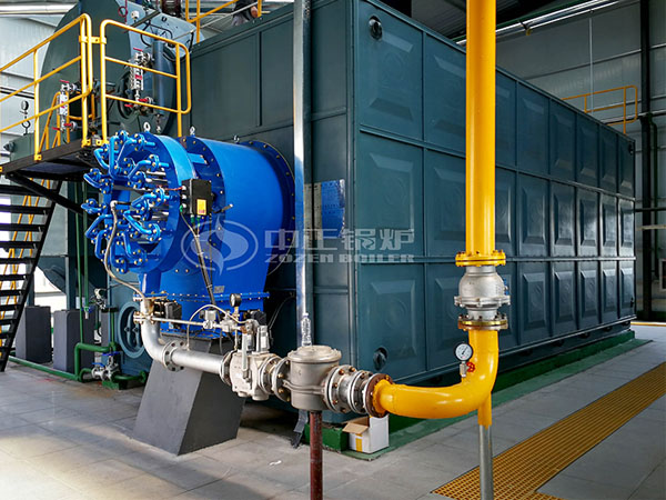 方便面廠25噸SZS冷凝式燃氣蒸汽鍋爐項目